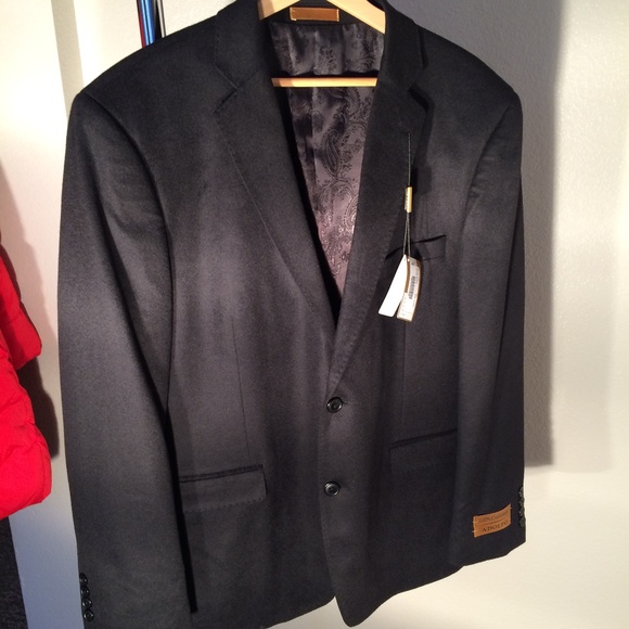 Adolfo Men's Modern Fit Cashmere Sportcoat 42R